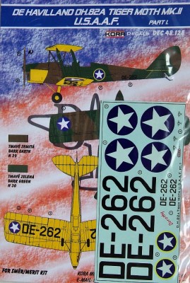 Kora Model DEC48128 DH.82A Tiger Moth Mk.II (USAAF) Pt.I декали 1/48
