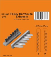 CMK P72047 Fairey Barracuda Exhausts (SP.HOBBY) 1/72