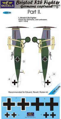 Lf Model C48199 Decals Bristol F.2b Fighter Captured - Part 2 1/48
