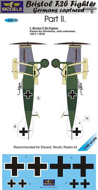Lf Model C48199 Decals Bristol F.2b Fighter Captured - Part 2 1/48