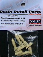 Kora Model DS72101 Finnish weapons set - Part III. 1/72