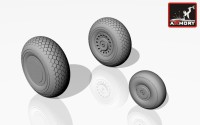 Armory ARAW48307 Douglas A-20C Boston wheels, mid 1/48