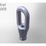 Zedval T72005 Трос Ф0,5 мм с коушами вариант 2 для основных боевых танков СССР и России 1/72