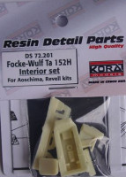Kora Model DS72201 Focke-Wulf Ta 152H Interior set (REV/AOSHIMA) 1/72