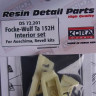 Kora Model DS72201 Focke-Wulf Ta 152H Interior set (REV/AOSHIMA) 1/72