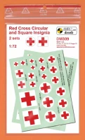 4+ Publications DMS09 Decals Red Cross Circular & Square Insignia 1/72