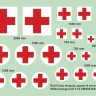 4+ Publications DMS09 Decals Red Cross Circular & Square Insignia 1/72