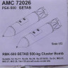 Advanced Modeling AMC 72026 RBK-500 BETAB Cluster Bomb (2 pcs.) 1/72
