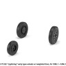 Armory ARAW72409 BAC/EE Lightning F.1 / F.2 wheels with weighted tires/tyres, early, for F.Mk.1 - F.Mk.2 1/72