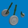Eduard 632215 BRASSIN Bf 109G-6 wheels (REV) 1/32