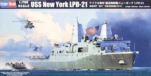Hobby Boss 83415 Корабль USS New York (LPD-21) (Hobby-Boss) 1/700