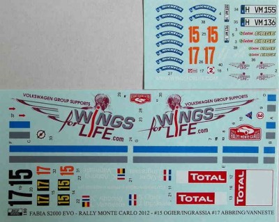 Reji Model 180 Fabia S2000 EVO Rally Monte Carlo 2012 1/24