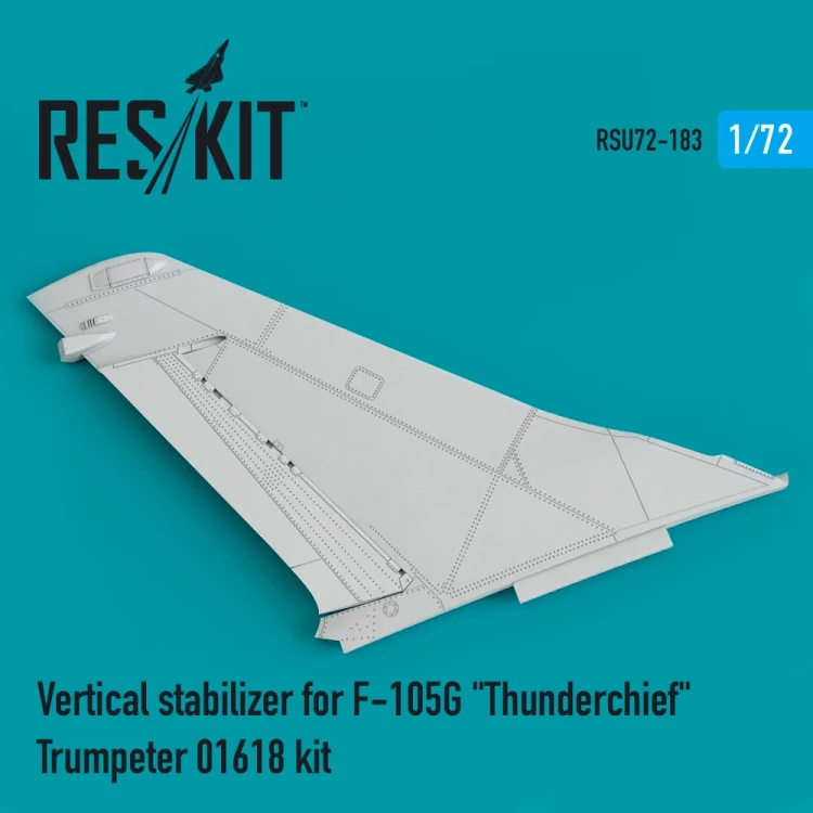 Reskit RSU72-183 Vertical stabilizer for F-105G 'Thunderchief' 1/72