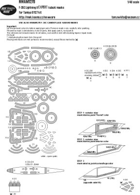 New Ware NWA-M1278 Mask F-35C Lightning II EXPERT (TAM 61127) 1/48