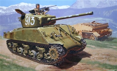 Italeri 06483 M4A2 &quot;Шерман&quot; в Красной Армии 1/35