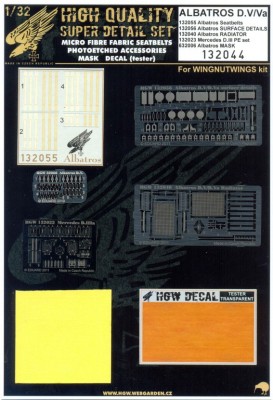 HGW 132044 Albatros D.V / D.Va SUPER DETAIL SET 1/32