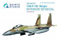 Quinta studio QD48112 F-15I (для модели GWH) 3D декаль интерьера кабины 1/48