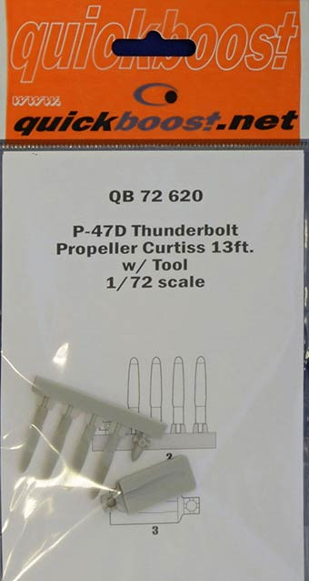 QuickBoost QB72620 P-47D Thunderbolt prop.Curtiss 13ft.&tool 1/72