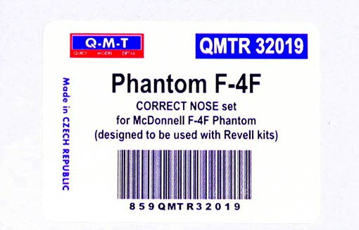 Q-M-T QMT-R32019 1/32 Phantom F-4F Correct nose set (REV)