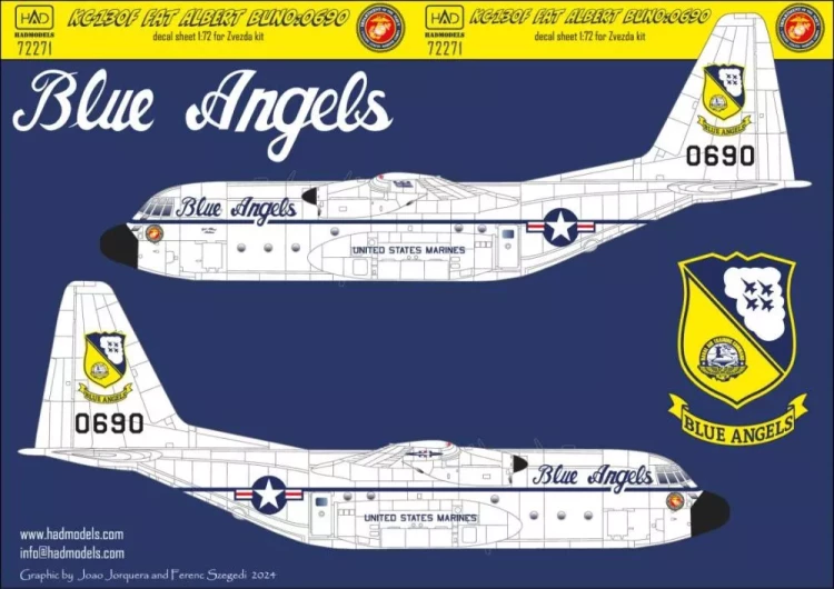 HAD 72271 Decal KC-130F 'Fat Albert 0690' (ZVE) 1/72