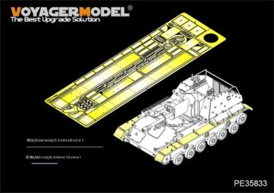 Voyager Model PE35833 WWII Russian SU-76 Self-Propeller Gun fenders(For TAMIYA 35348) 1/35