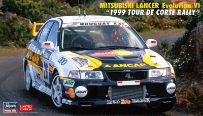 Hasegawa 20608 MITSUBISHI LANCER Evolution VI &quot;1999 TOUR DE CORSE RALLY&quot; (Limited Edition) 1/24