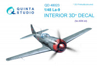 Quinta studio QD48023 Ла-9 (для модели ARK) 3D декаль интерьера кабины 1/48