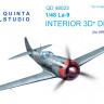 Quinta studio QD48023 Ла-9 (для модели ARK) 3D декаль интерьера кабины 1/48