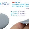 Quinta studio QP72028 Навигационные Огни (Тип C), Красный+Синий 1/72