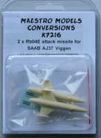 Maestro Models MMCK-7216 1/72 Rb04E Attack missile for AJ37 Viggen (2pcs)