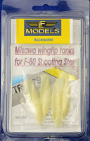 LF Model D7206 Misawa wingtip tanks for F-80 Shooting Star 1/72