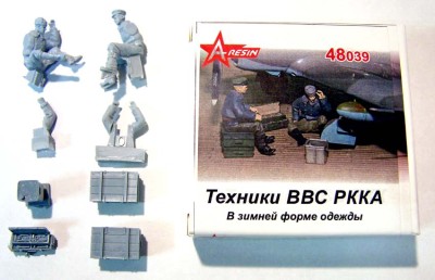 A-resin 48039 	Техники ВВС РКК в зимней форме одежды 1/48