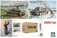 Takom 2195W BOX Sd. Kfz.181 Pz.Kpfw.VI Ausf.E Command Tiger + Sd. Kfz.181 Pz.Kpfw.VI Ausf.E ранний + фигура 1/16 Михаэля Витмана 1/35
