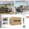 Takom 2195W BOX Sd. Kfz.181 Pz.Kpfw.VI Ausf.E Command Tiger + Sd. Kfz.181 Pz.Kpfw.VI Ausf.E ранний + фигура 1/16 Михаэля Витмана 1/35