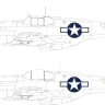 Eduard EX1038 Mask P-51B/C US national insignia (EDU) 1/48