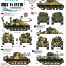 Star Decals 35-C1078 M4A3 Gun Tank and Flame Tank. M4A3 Sherman on Iwo Jima. 4th and 5th Tank Battalion. Previously sold as Bison-Decal 35082 1/35