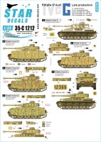Star Decals 35-C1212 Pz.Kpfw.IV Ausf.G - Late productionEastern Front 1943-44.11. Pz-Division, Pz-Div. Grossdeuschland, SS-Pz-Grenadier Div. LSSAH,SS-Pz-Grenadier Div. Das Reich, SS-Pz-Grenadier Div. Totenkopf 1/35