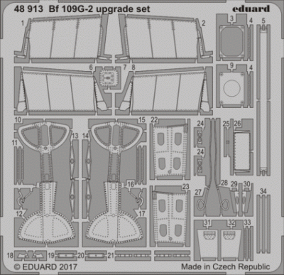 Eduard 48913 Bf 109G-2 upgrade set 1/48 EDUARD