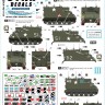 Star Decals 35-C1441 US M113 in Vietnam # 3.M577A1 Command Post Carrier.1/17th Cavalry, 1/5th Mech Infantry, 1/50th Mech Infantry 1/35