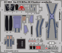 Eduard 32663 Su-27UB/Su-30 Flanker seatbelts Trumpeter