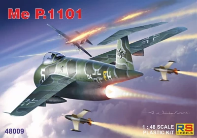Rs Model 48009 Me P.1101 (2x Luftwaffe, Czechoslovakia) 1/48