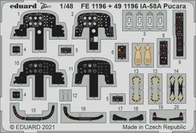 Eduard 491196 SET IA-58A Pucara (KIN) 1/48