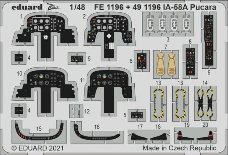 Eduard 491196 SET IA-58A Pucara (KIN) 1/48