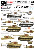 Star Decals STAR35845 Pz.Kpfw.VI Ausf.E Tigers of schwere Pz. Abt 509 on the eastern front. Pz.Kpfw.VI Tiger I mid and late production. USUALLY ВЈ9.99 1/35