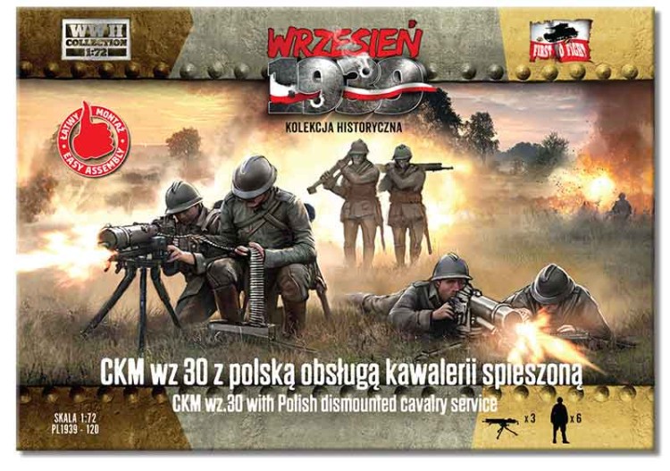 First To Fight FTF-72120 CKM wz.30 w/ Polish dismount. cavalry support 1/72