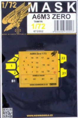 HGW 672002 Mask A6M3 Zero (TAM) 1/72