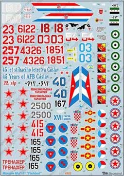 Begemot Decals 48-002 Микоян МиГ-21 1/48
