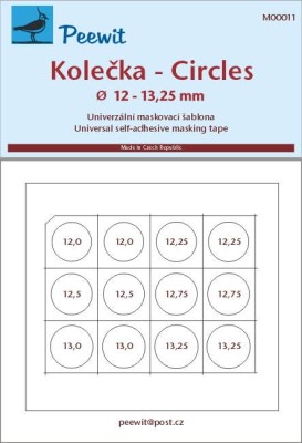 Peewit PW-M00011 Universal mask - Circles (12 - 13,25 mm)