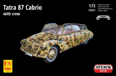 Attack Hobby 72927 Tatra 87 Cabrio with crew (3 resin fig.) 1/72