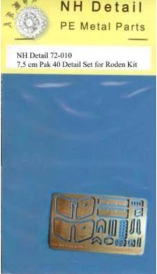 NH Detail NHM72010 PaK-40 German WWII field gun Detail Set 1/72